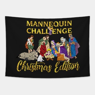 Mannequin Challenge Christmas Edition Tapestry