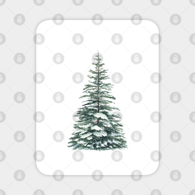 Winter tree painting Magnet by InnaPatiutko