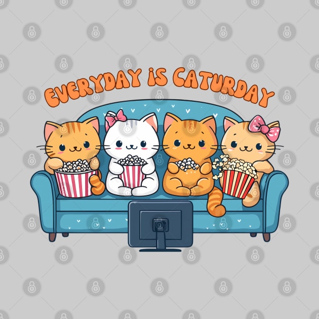 Kittens favorite day is Caturday by BrisaArtPrints