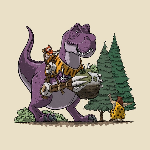 T-Rex Dinosaur Digger by Big Appetite Illustration