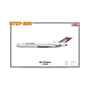 Boeing B727-200 - Air France (Art Print) T-Shirt