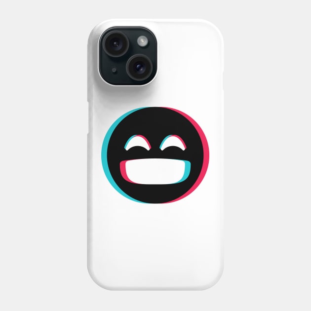 TikTok laughing emoji smiley Black Phone Case by ThingyDilly