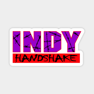 Extreme Indy Handshake Purple Logo Magnet