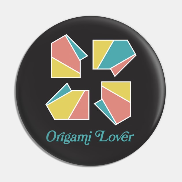 Origami Lover / Paper Folding Fan Pin by CultOfRomance