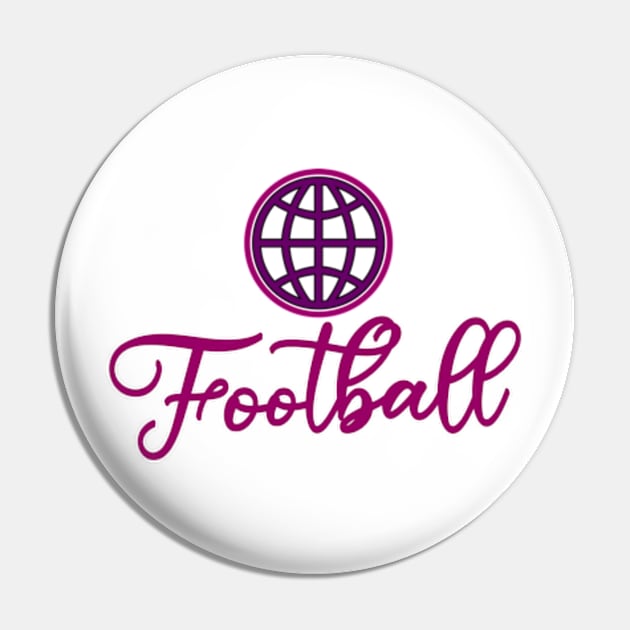 Football Girl Pin by Shop Ovov