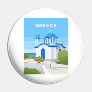 Greece, Greek Island Church Pin