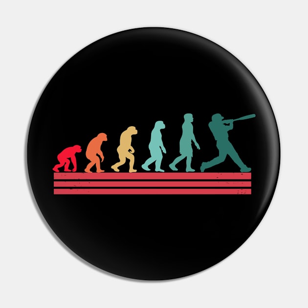 Funny Baseball Evolution Gift For Baseball Players Pin by mourad300
