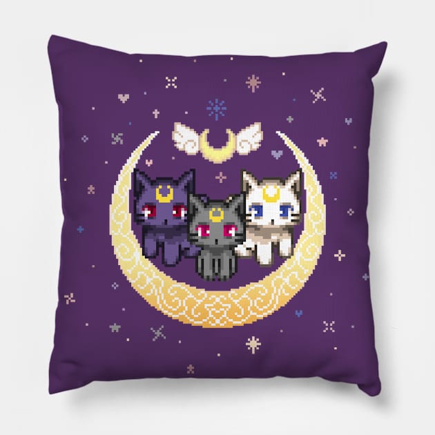 Sailor Cats (Clear) Pillow by uenki