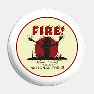 Keep Fire From Our National Parks Pin