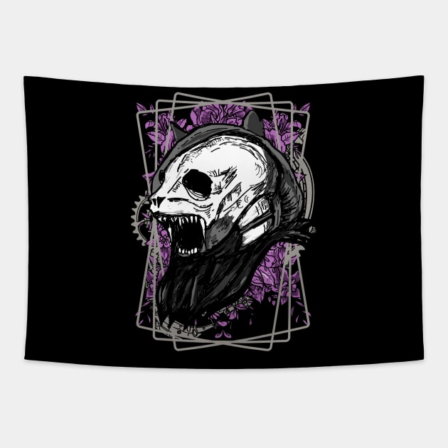 Panda Skulls III Tapestry by DeathAnarchy