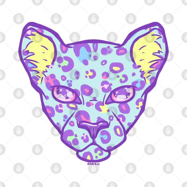 80s Pastel Leopard by Jan Grackle