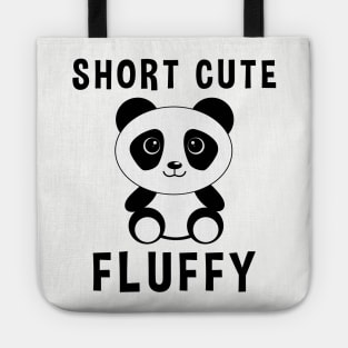 Short Cute And Fluffy Panda Tote