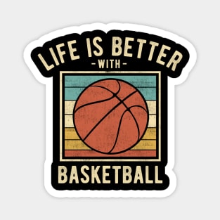 Basketball Sayings -  Retro Funny Basketball Lovers Gift Magnet