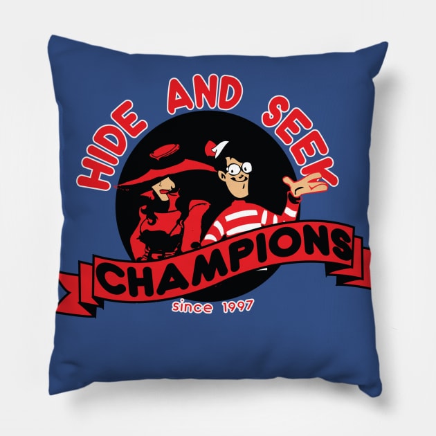 Hide & Seek Champions Pillow by GarBear Designs