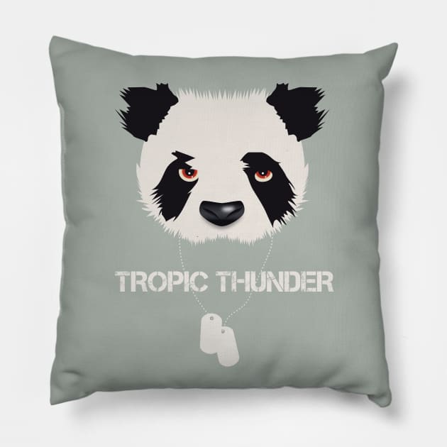 Tropic Thunder - Alternative Movie Poster Pillow by MoviePosterBoy