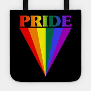 Pride triangle rainbow colors gift idea Tote