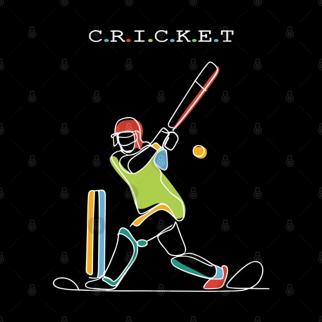 Cricket Sport by Fashioned by You, Created by Me A.zed