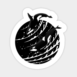 Elegant killer whale Magnet