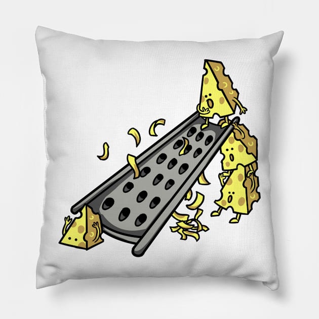 cheese slide Pillow by takee912