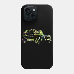 G wagon abstract psychedelic colorful Phone Case