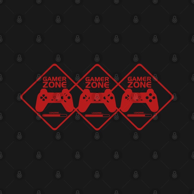 Gamer Red Minimalist Aesthetic Design by PANGANDOY