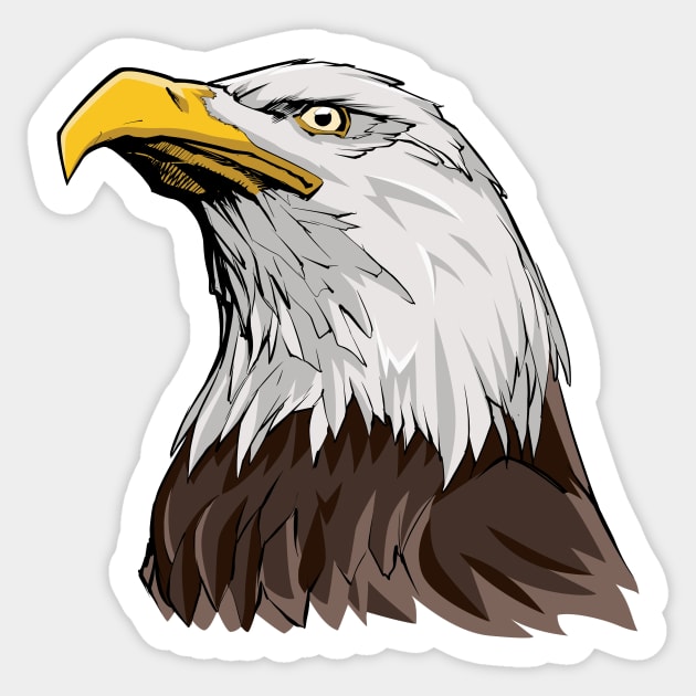 Bald eagle - head' Sticker