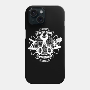 The Glassblowing Crest (WHITE)(@eranparkglass) Phone Case