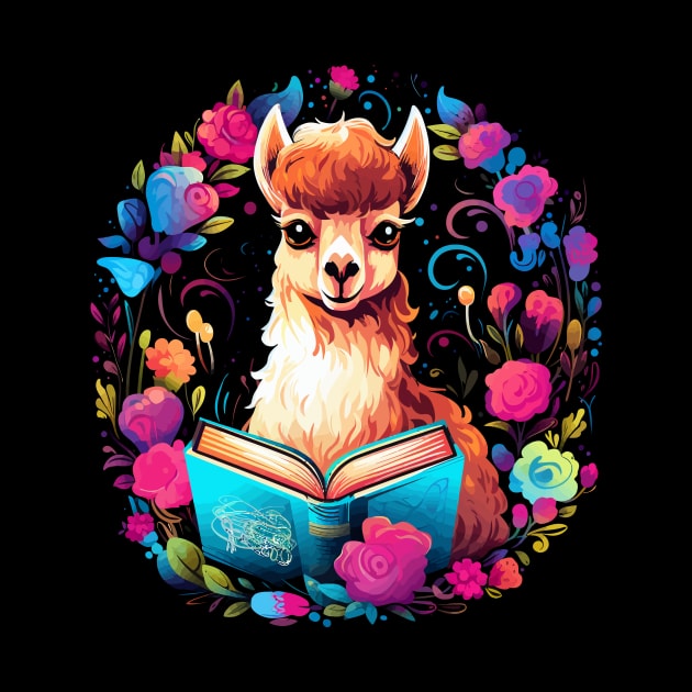 Alpaca Reads Book by JH Mart