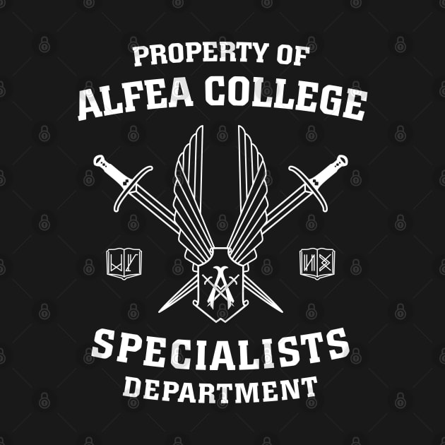 Property of Alfea College: Specialists Department by BadCatDesigns