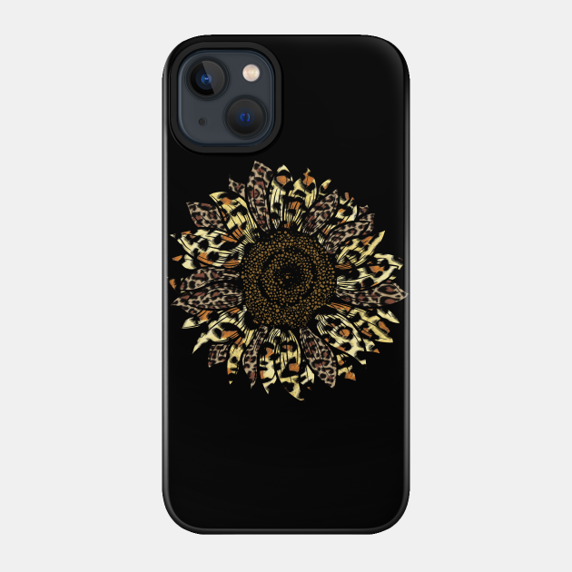 Leopard Sunflower - Sunflower - Phone Case
