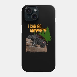 Grey Jeep Flex I Can Go Anywhere Phone Case