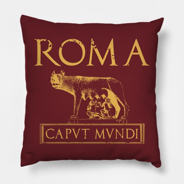 Roma Caput Mundi Pillow by zeno27