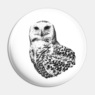 Snowy owl Pin