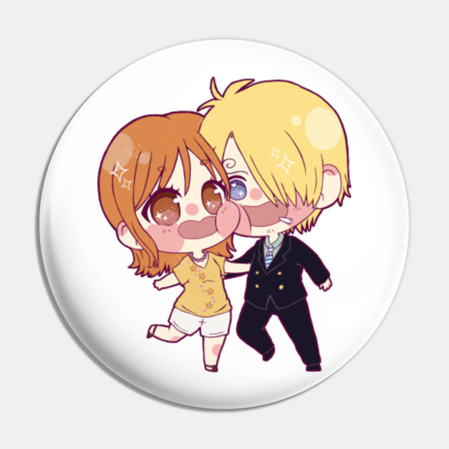ONE PIECE with Luffy Sanji Nami anime Pin
