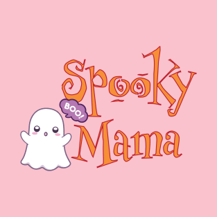 Spooky Mama Ghost Halloween T-Shirt