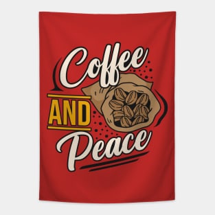 Coffee and Peace Tapestry