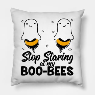 Stop Staring At My Boo-Bees - Halloween Boo Bees Funny Pillow