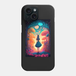 Alice in Wonderland inspired fantasy world Phone Case