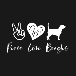 Peace Love Beagles T-Shirt