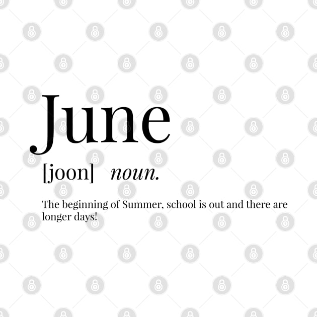 June Definition by definingprints