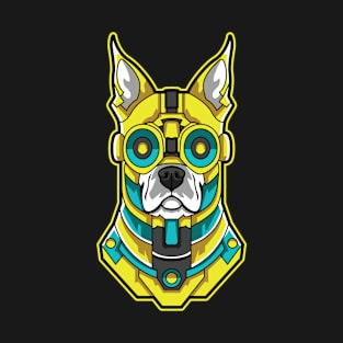 cyborg dog illustration T-Shirt