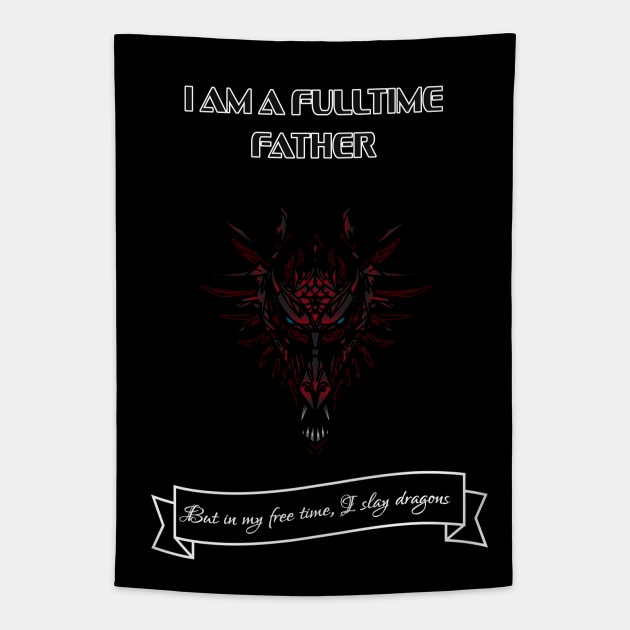 Fulltime father but also gamer Tapestry by Cherubic