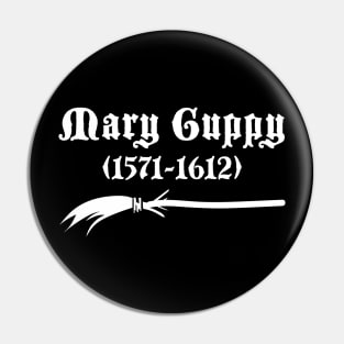 Mary Guppy - Ghosts - white Pin