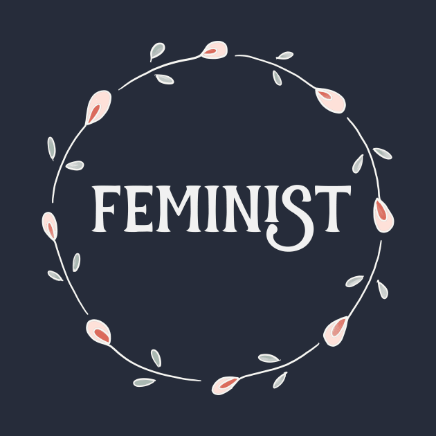 Feminist Floral Circle by critterandposie