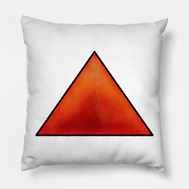 Alchemical Fire Element Sign - Simple Pillow by SolarCross