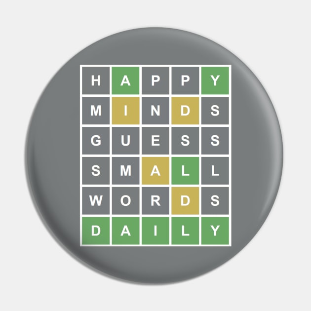 Happy Minds Guess Small Words Daily Pin by ElephantShoe