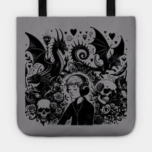 Music Helps Me Drown out the Shadows Tote