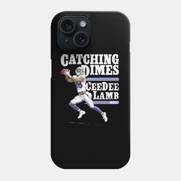 CeeDee Lamb Dallas Catching Dimes Phone Case by MASTER_SHAOLIN