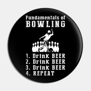 Bowling & Beer: Strikes and Sips Tee Pin