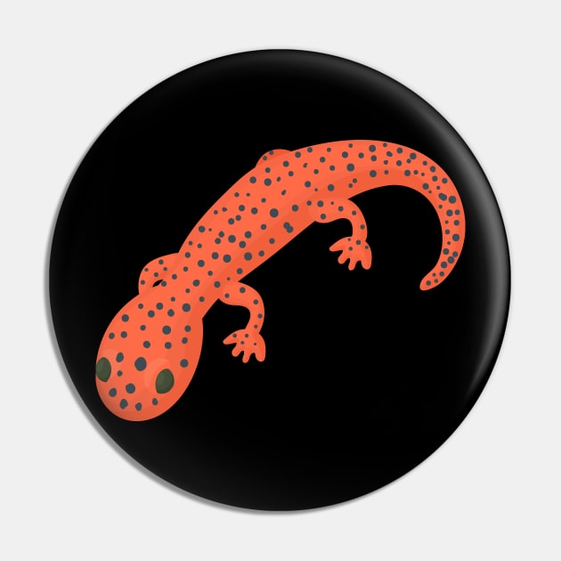 Red Lizard Pin by Imutobi